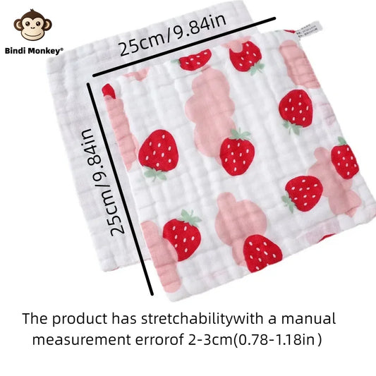 5pcs/lot Muslin 6 layers Cotton Soft Baby Towels Baby Face Towel Handkerchief Bathing Feeding Face Washcloth Wipe Burp Cloth 5pc