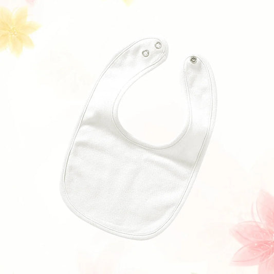 5Pcs Pure Cotton Double Layer Newborn Drool Bibs Adjustable Snap Baby Bandana Saliva Towel For White Feeding Teething Bib Set