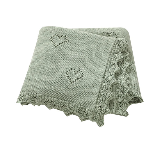 Baby Blankets Knitted 90*70cm Ultra-Soft Cotton Newborn Infant Boys Girls Comforter Stroller Bedding Swaddle Wrap Sleeping Stuff