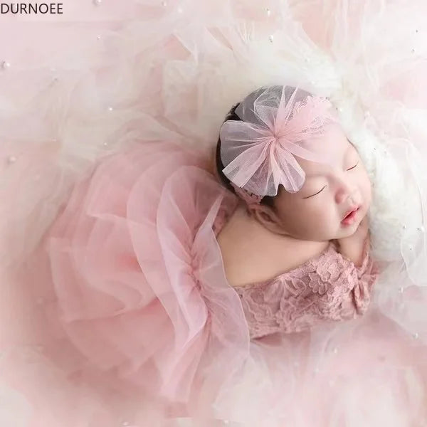 Baby Tutu Dress Newborn Photography Outfit  Lace Girl Princess Dress Romper Baby Gifts Photo Shooting Clothing