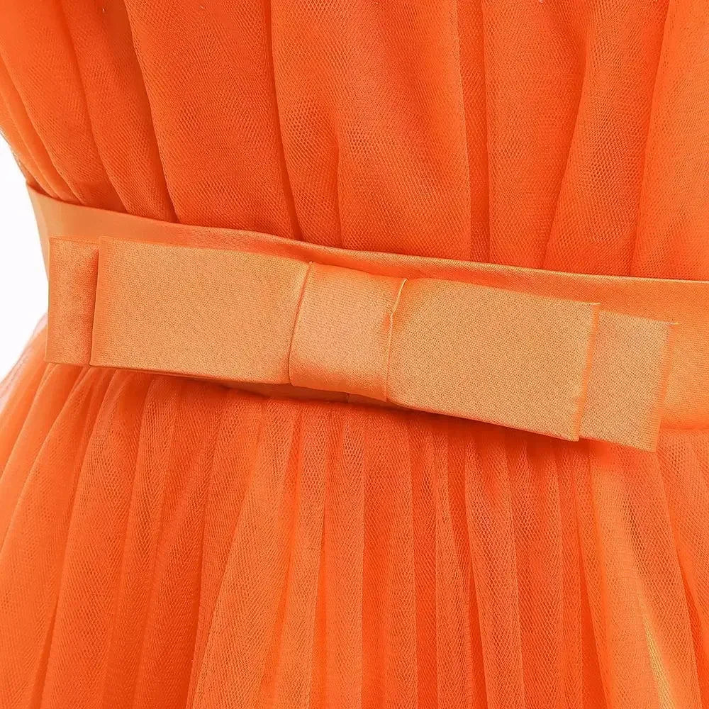 Baby Yellow Dress For Girls Kids Wedding Bridesmaid Dresses Toddler Tulle Birthday Princess Party Dress Infant Outfits Vestidos