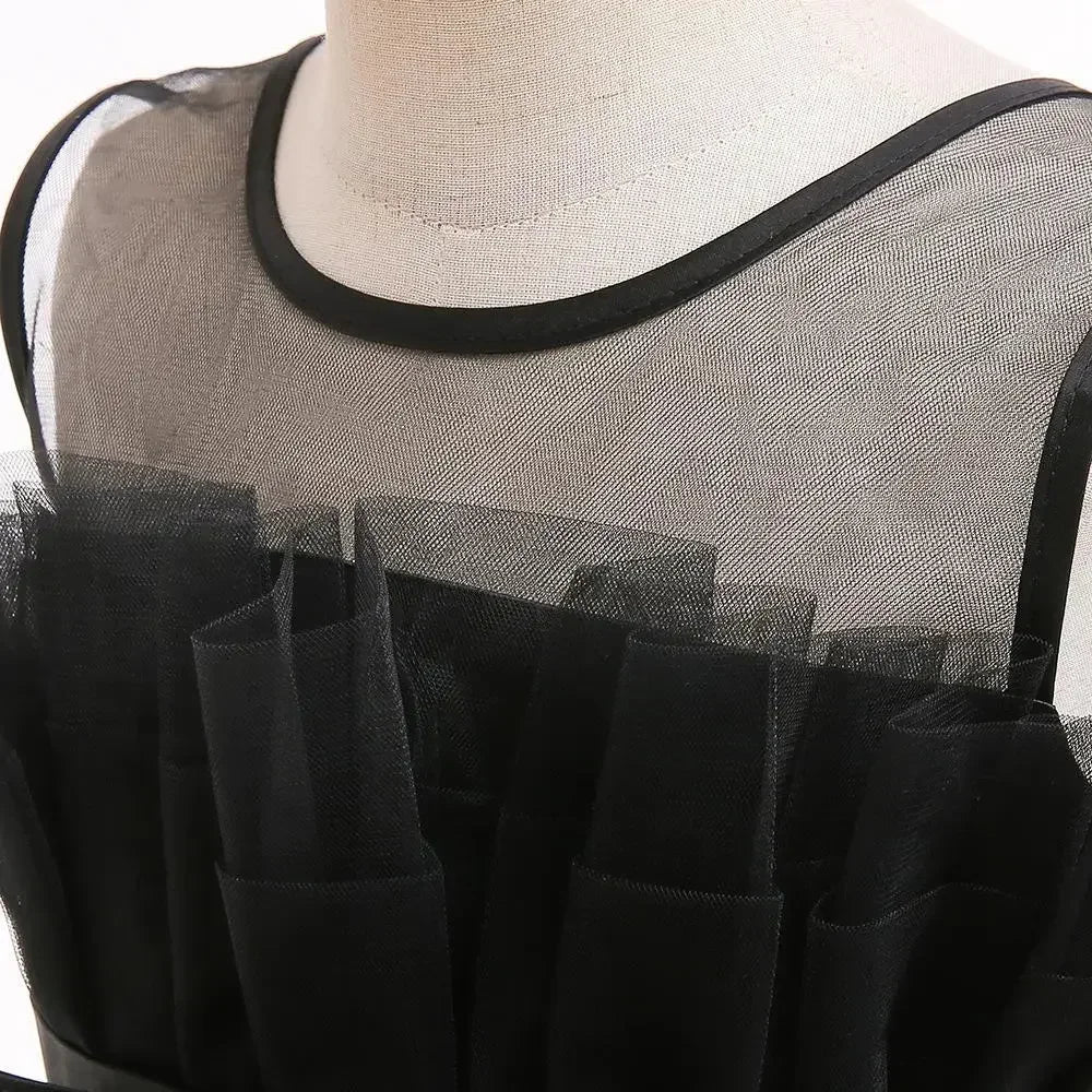 Baby Yellow Dress For Girls Kids Wedding Bridesmaid Dresses Toddler Tulle Birthday Princess Party Dress Infant Outfits Vestidos