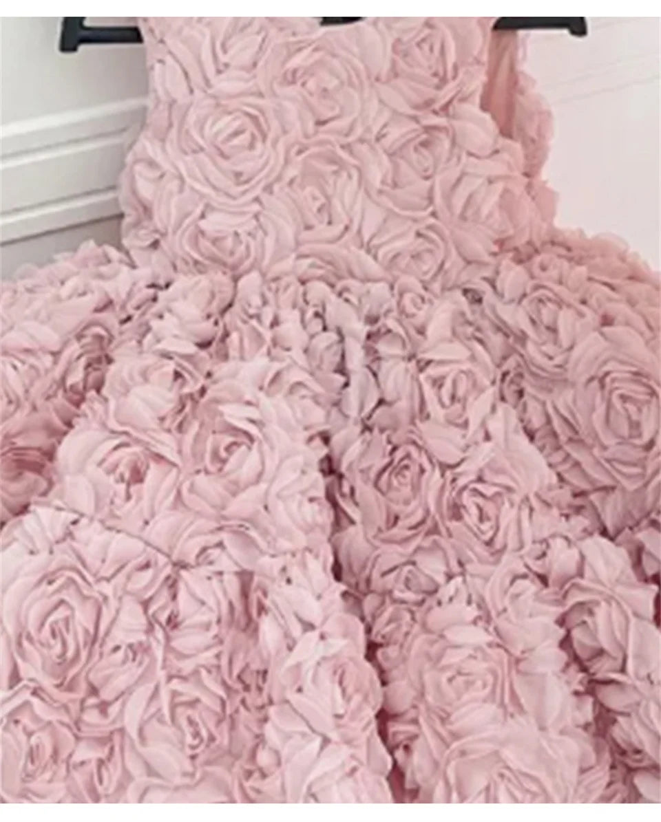 Baby Dress 2023 New Summer Girls' Dress for Children' Floral Baby Princess Tutu Dress Birthday Party Children's Wear Girls Dress