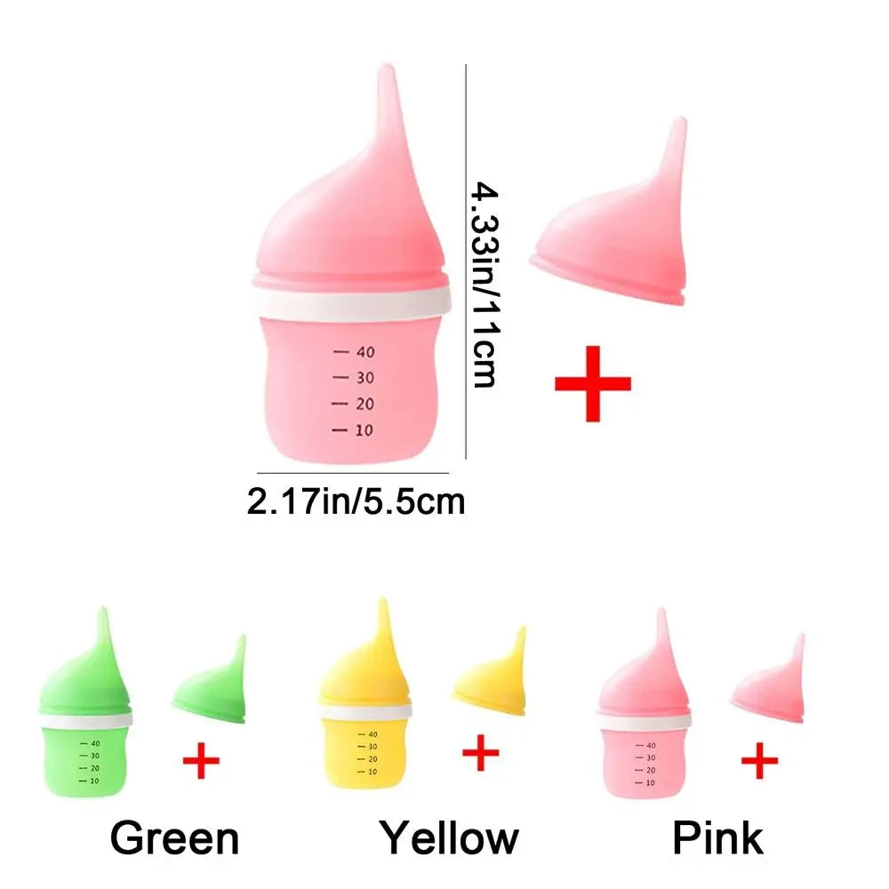 40ml Pet Milk Bottle Bite Resistance Precise Feeding Pet Nurser Bottle Silicone Nipple Reusable Baby Animals Feeder Travel