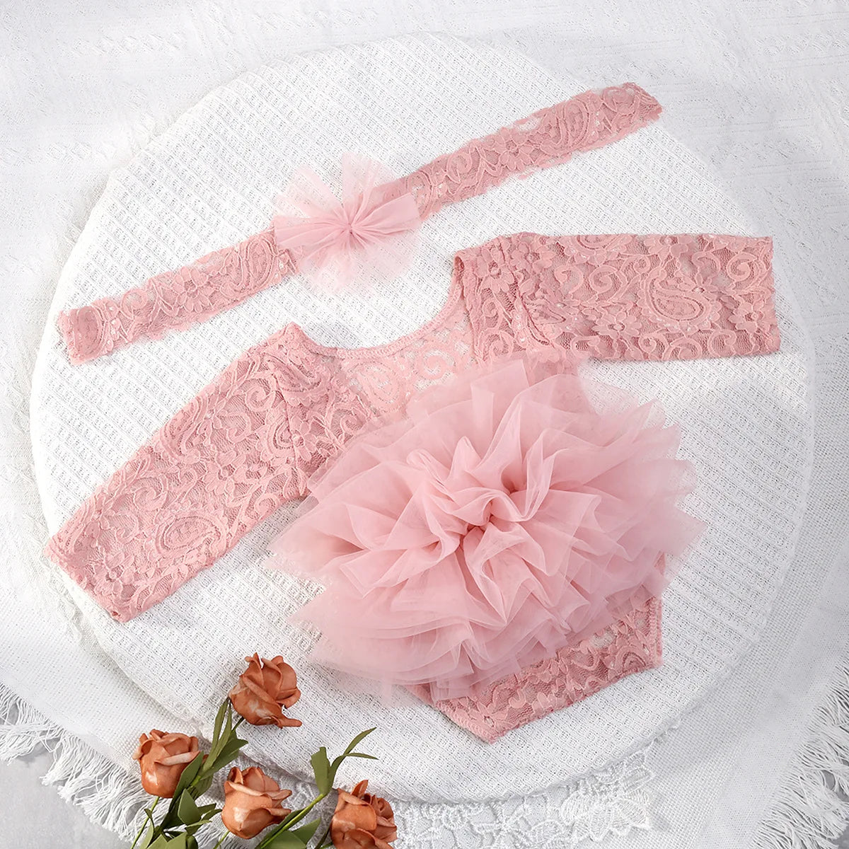 Baby Tutu Dress Newborn Photography Outfit  Lace Girl Princess Dress Romper Baby Gifts Photo Shooting Clothing
