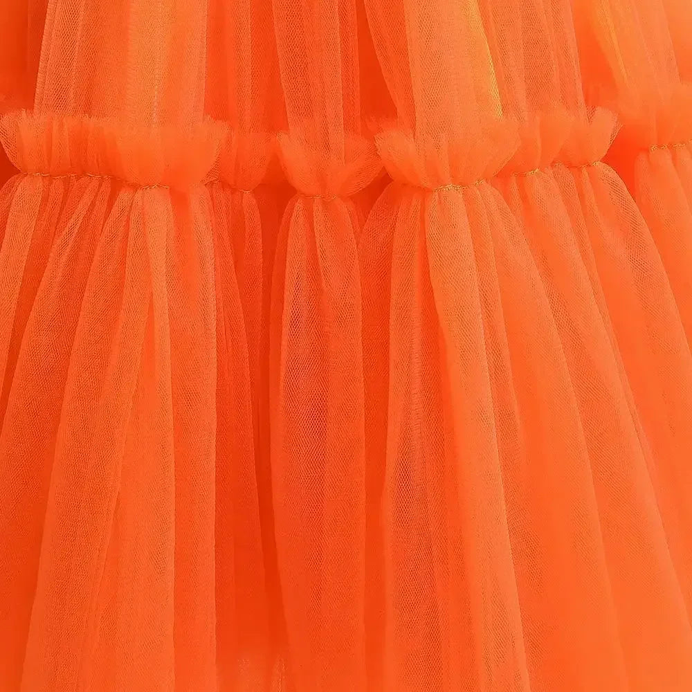 Baby Yellow Dress For Girls Kids Wedding Bridesmaid Dresses Toddler Tulle Birthday Princess Party Dress Infant Outfits Vestidos