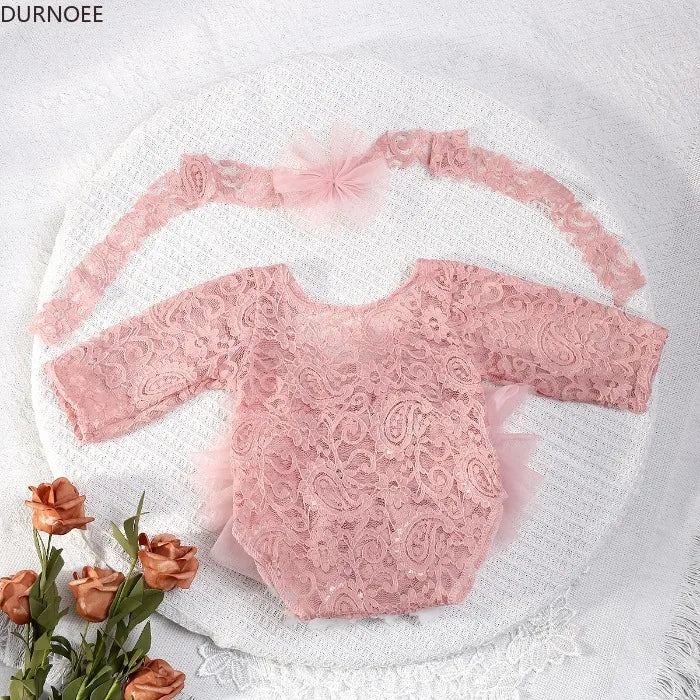 Baby Tutu Dress Newborn Photography Outfit  Lace Girl Princess Dress Romper Baby Gifts Photo Shooting Clothing