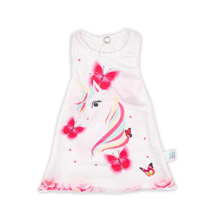 16-18Inch/40-45cm Doll Dress Born Baby Clothes Cute Butterfly Print Babydoll Clothing Kids Birthday Gifts ﻿