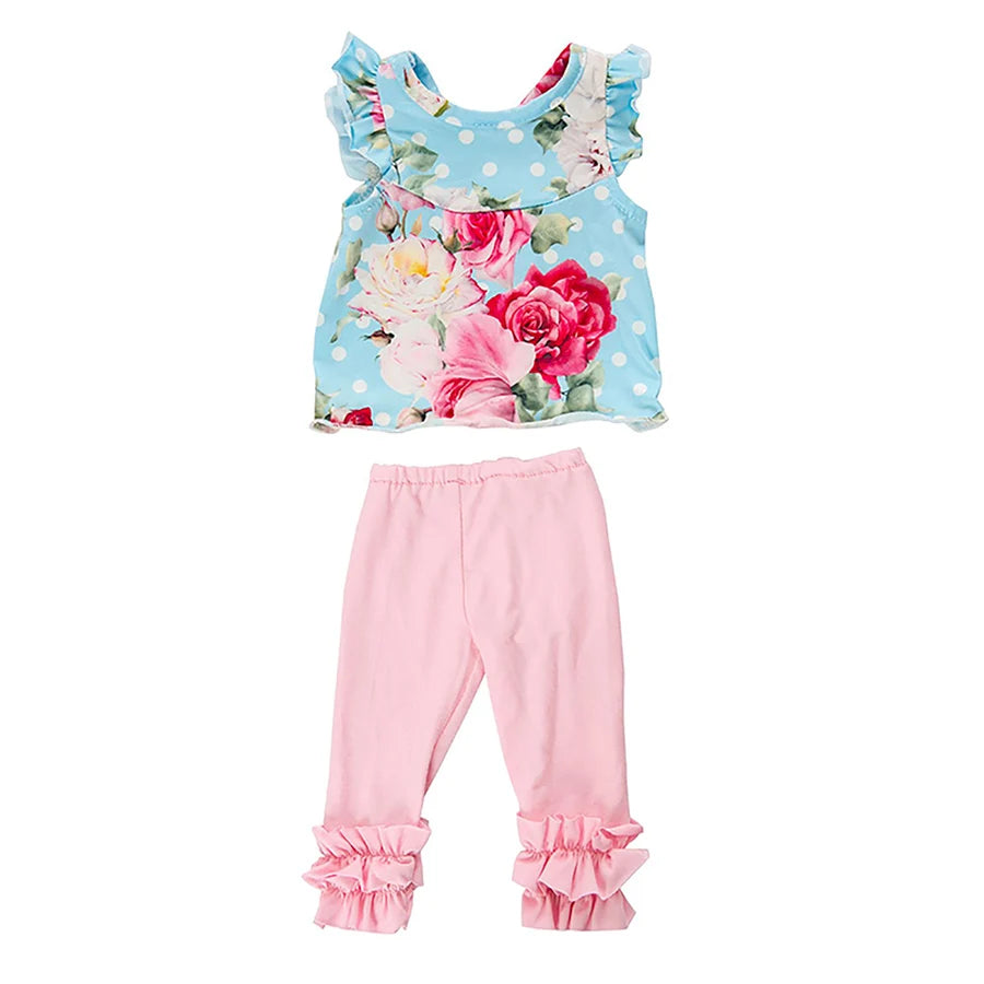 16-18Inch/40-45cm Doll Dress Born Baby Clothes Cute Butterfly Print Babydoll Clothing Kids Birthday Gifts ﻿