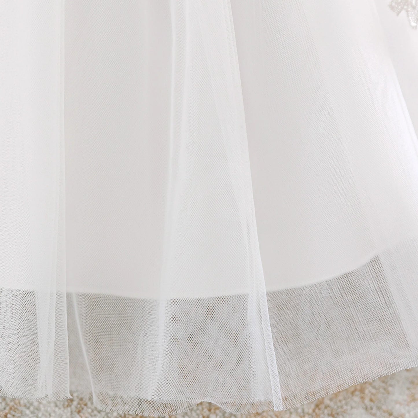 Baby Girl Formal Dress Dress Set (Skirt + Shawl) Elegant White Dress for Baby Girl Baptism Birthday Party