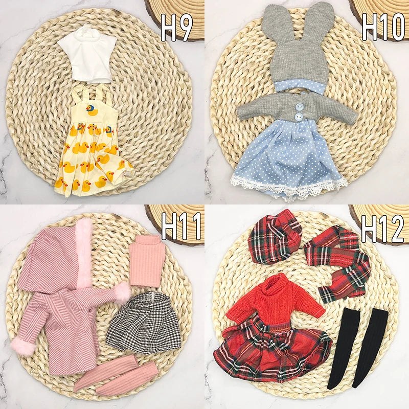 30CM Doll Clothes Girl DIY Dress Up Makeup Toys Cute Baby Babies Toddler Princess Toys Beautiful Children Girls Birthday Gifts